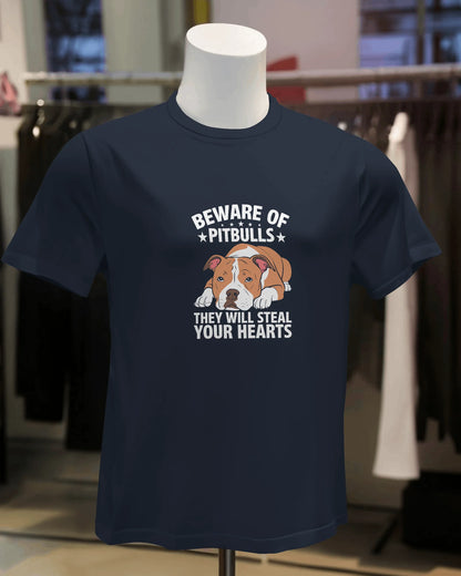 Beware Of Pitbulls They Will Steal Your Dog | Unisex T-Shirt | Pet Lover
