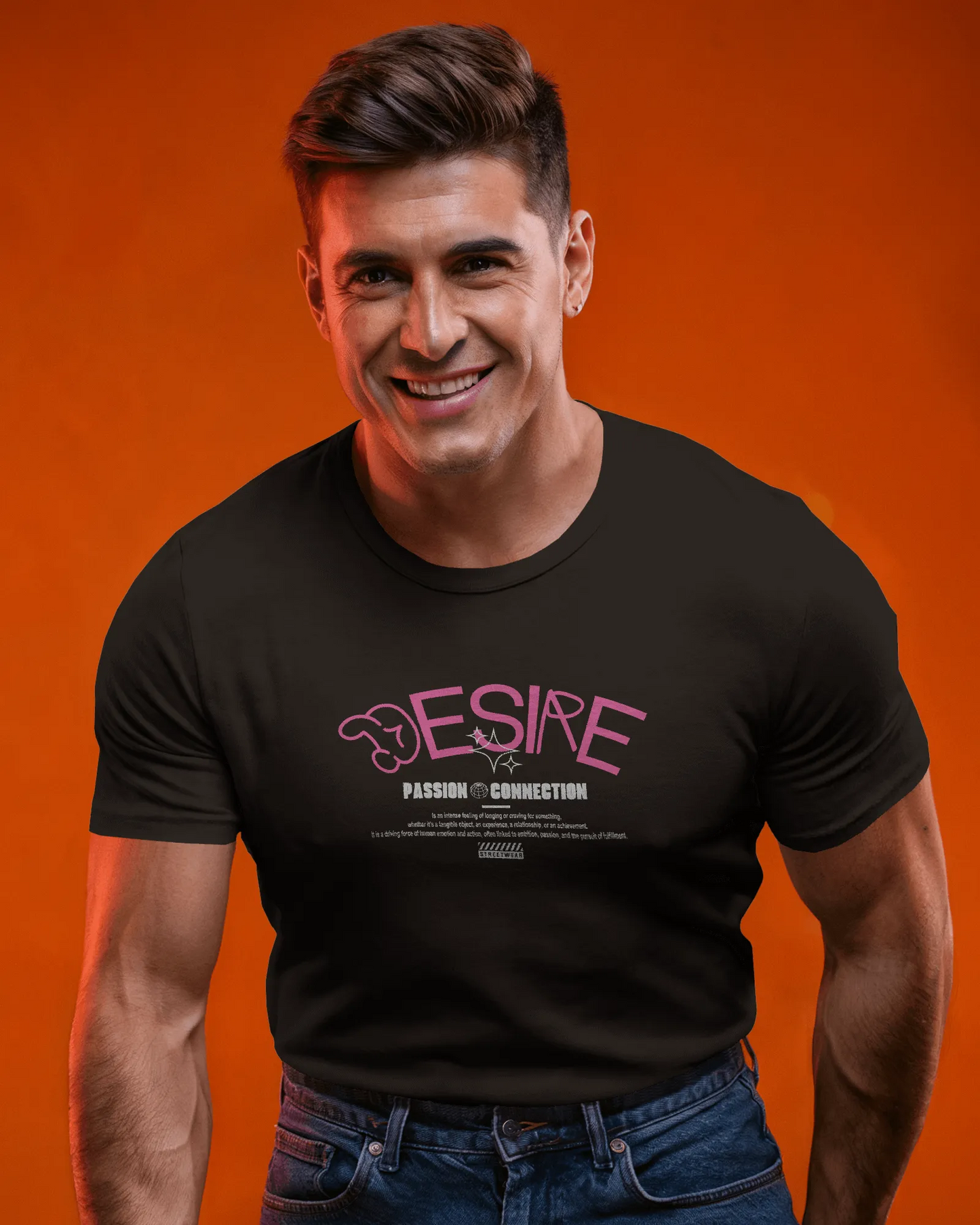 Desire | Men Round Neck T-Shirt