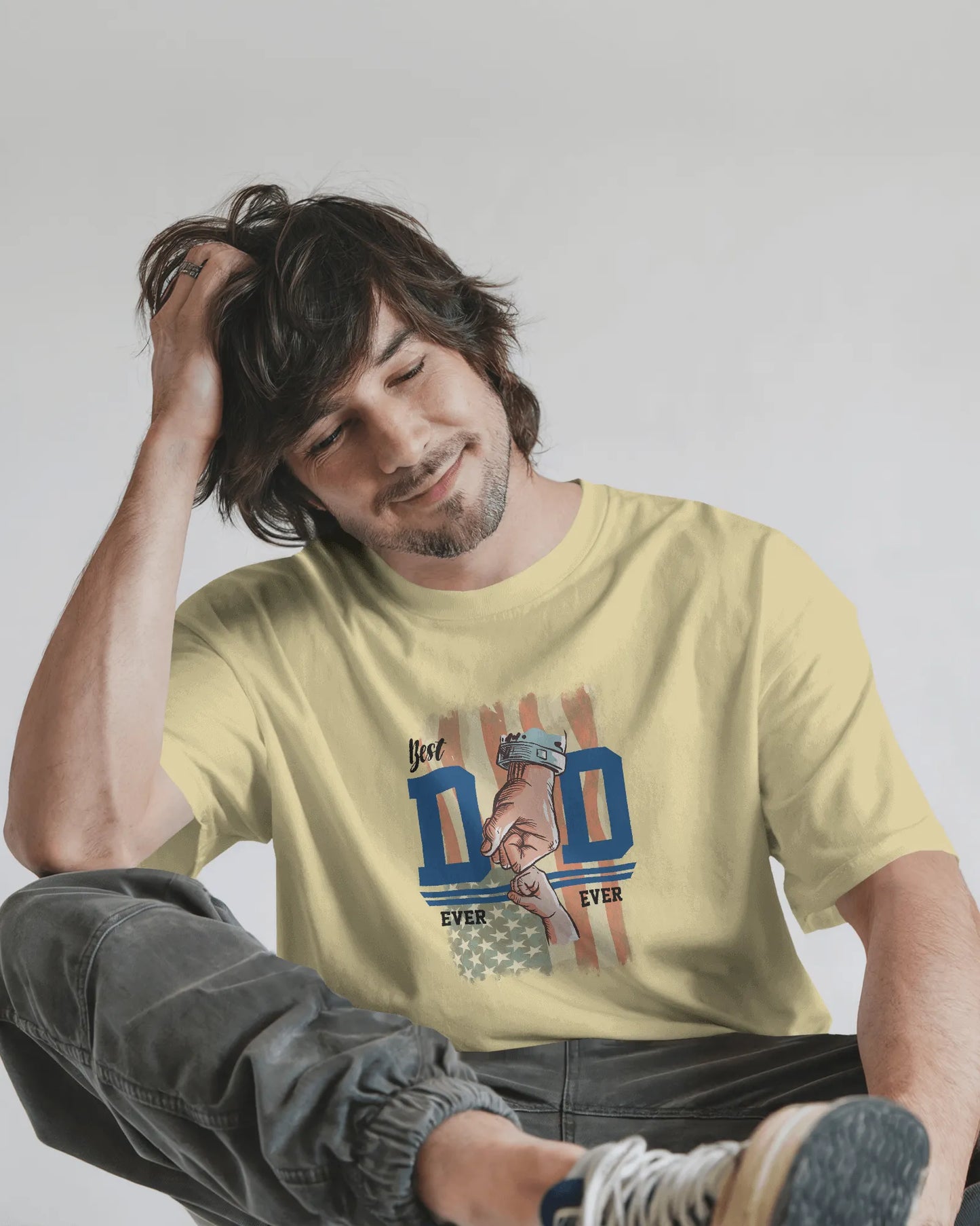 Best Dad Ever | Men Round Neck T-Shirt