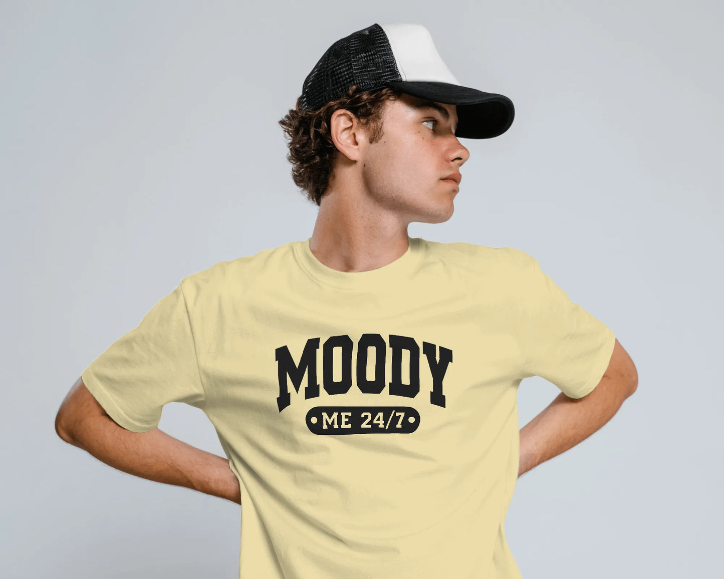 Moody Me 24/7 | Men Round Neck T-Shirt