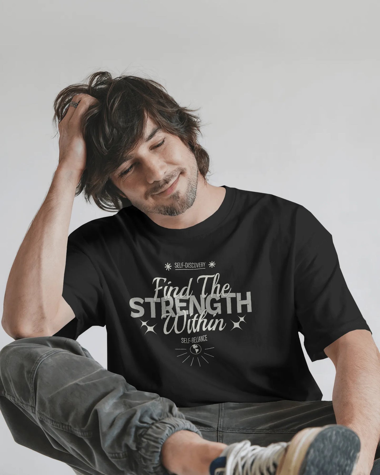 Find The Strength Within | Men Round Neck T-Shirt