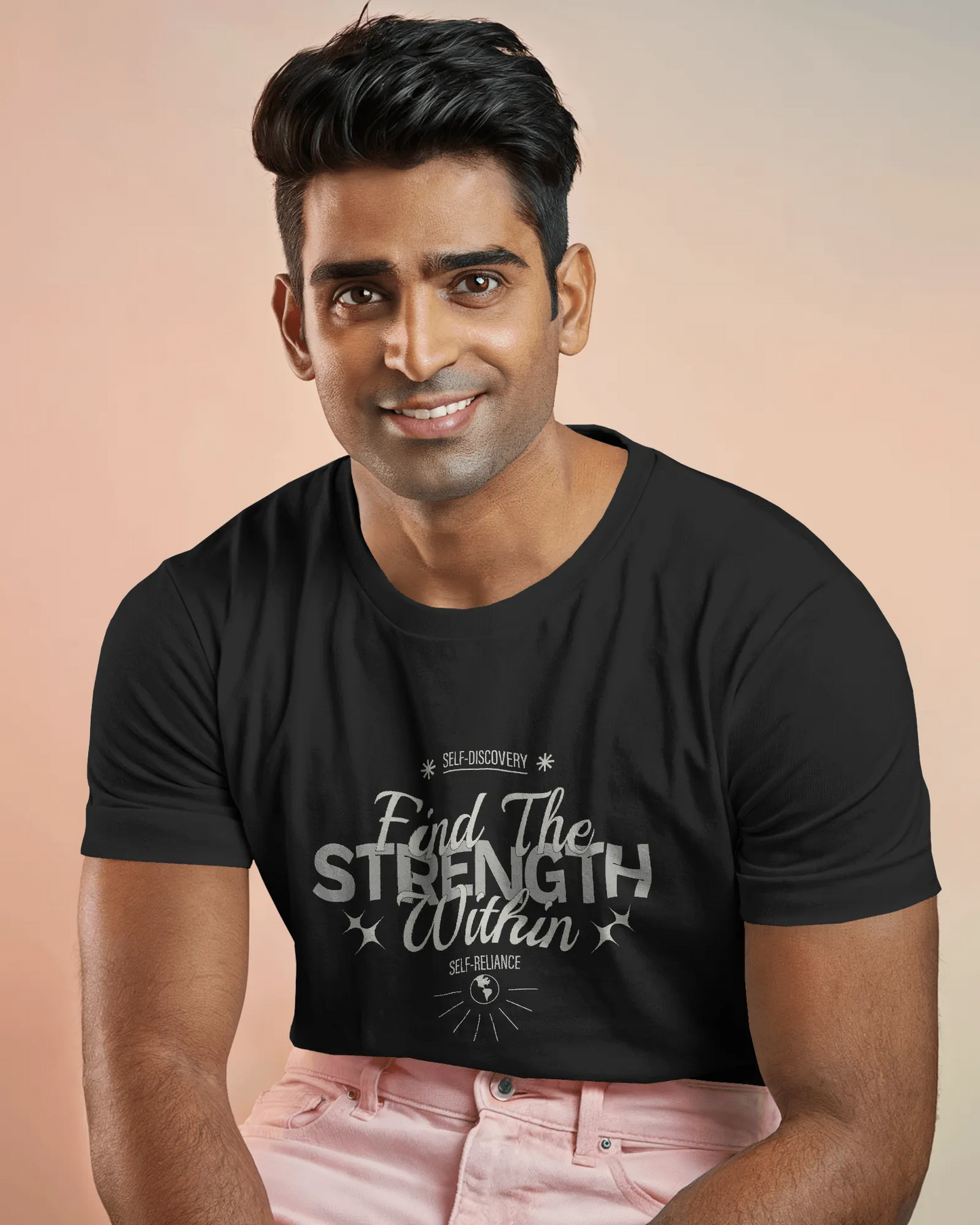 Find The Strength Within | Men Round Neck T-Shirt