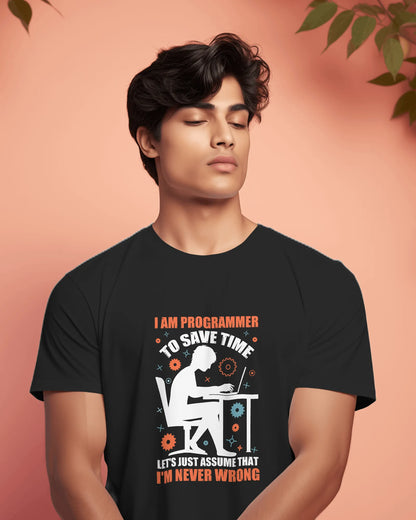 I Am Programmer | Men Round Neck T-Shirt