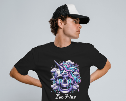 I Am Fine | Men Round Neck T-Shirt