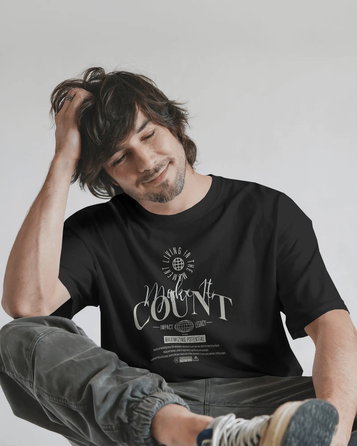 Make It Count | Men Round Neck T-Shirt