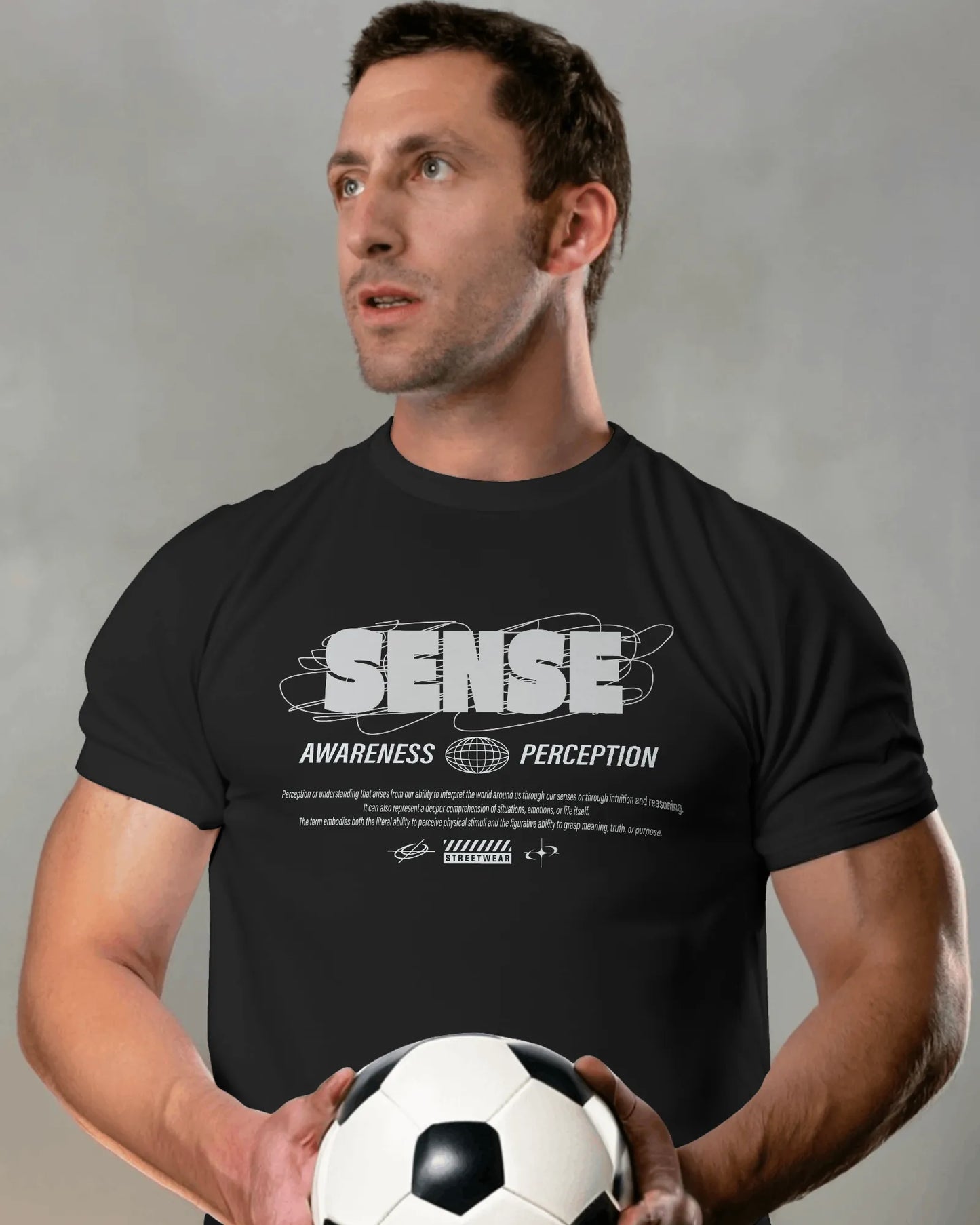 Sense Awareness Perceiption | Men Round Neck T-Shirt