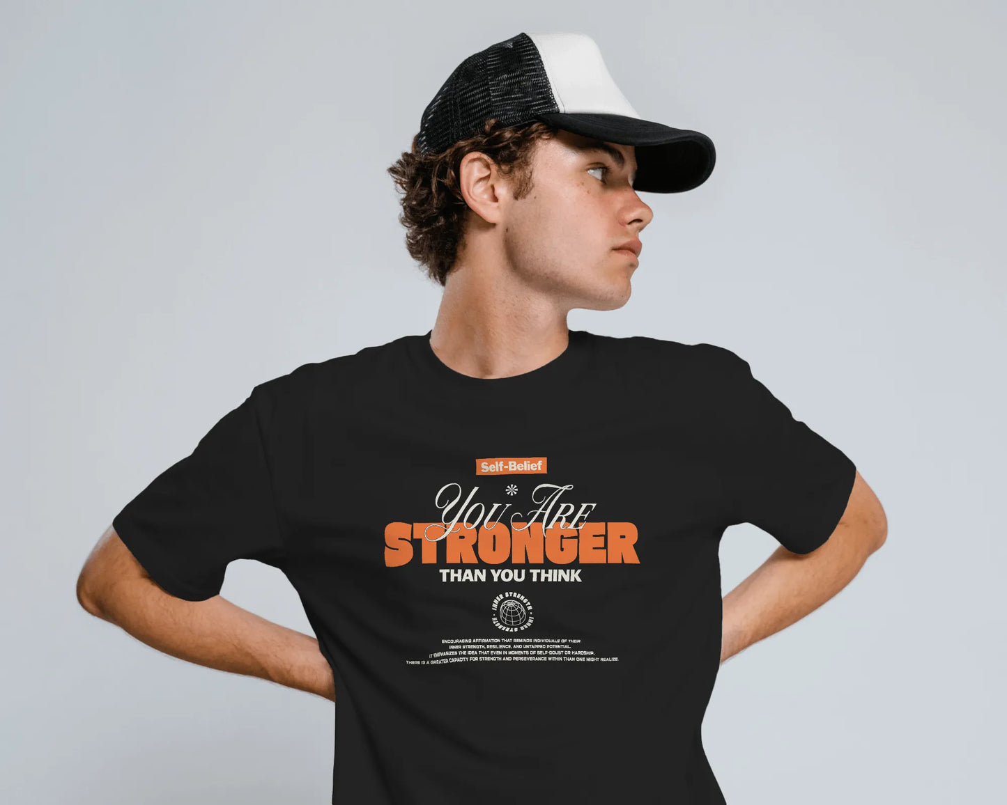 You Are Stronger Than You Think | Men Round Neck T-Shirt
