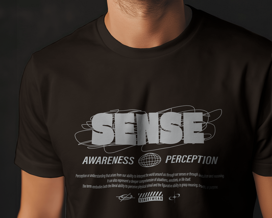 Sense Awareness Perceiption | Men Round Neck T-Shirt