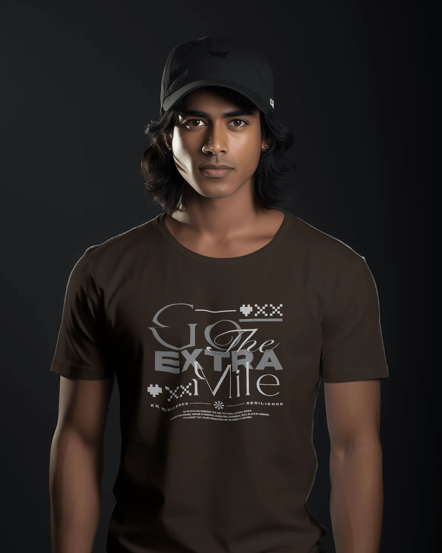 Go The Extra Mile | Men Round Neck T-Shirt