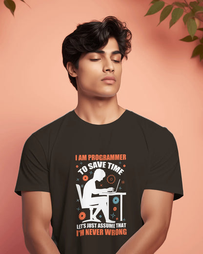 I Am Programmer | Men Round Neck T-Shirt