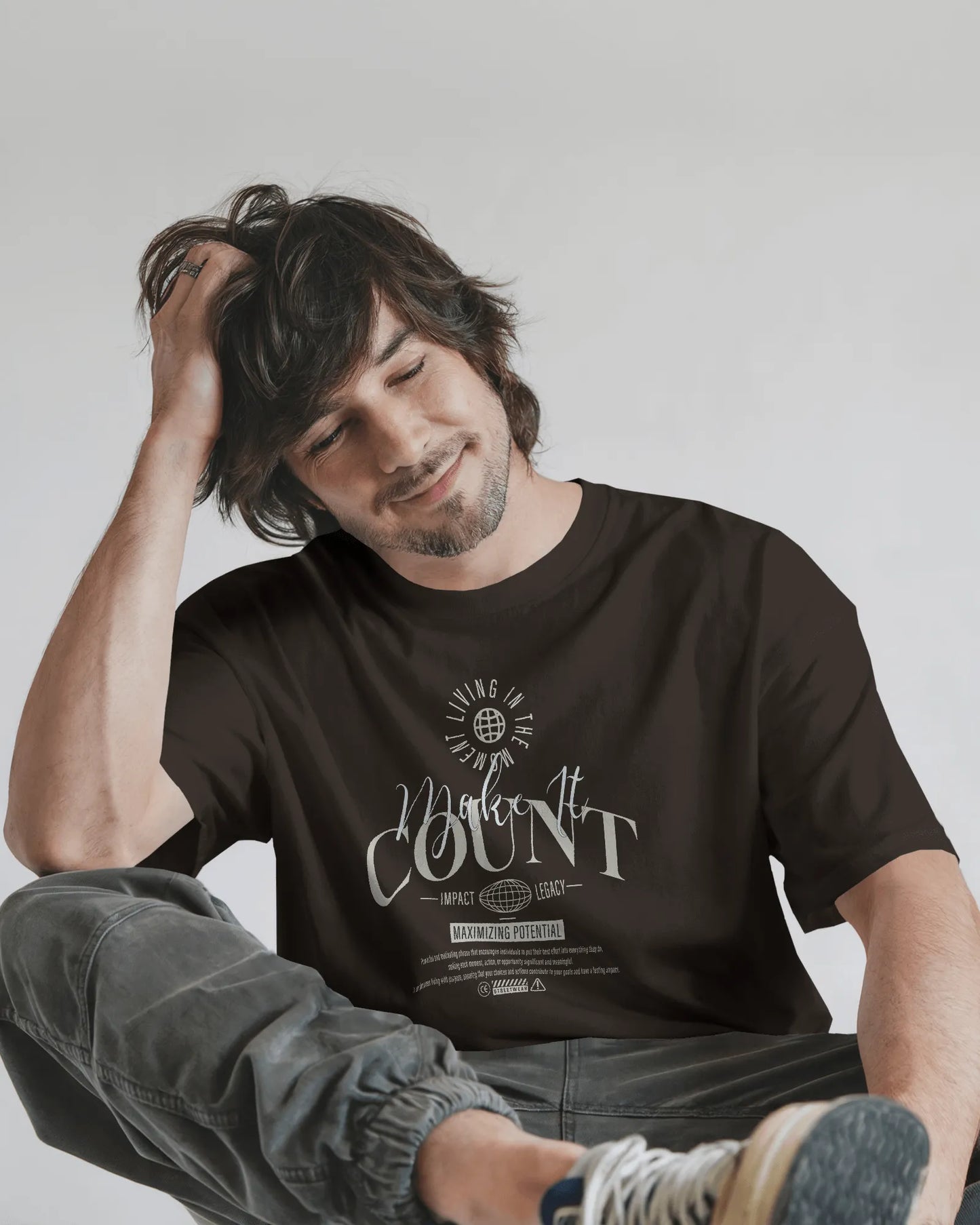 Make It Count | Men Round Neck T-Shirt