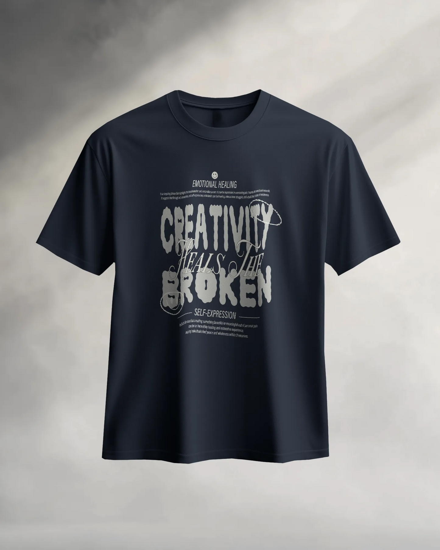 Creativity Heals the Broken | Men Round Neck T-Shirt