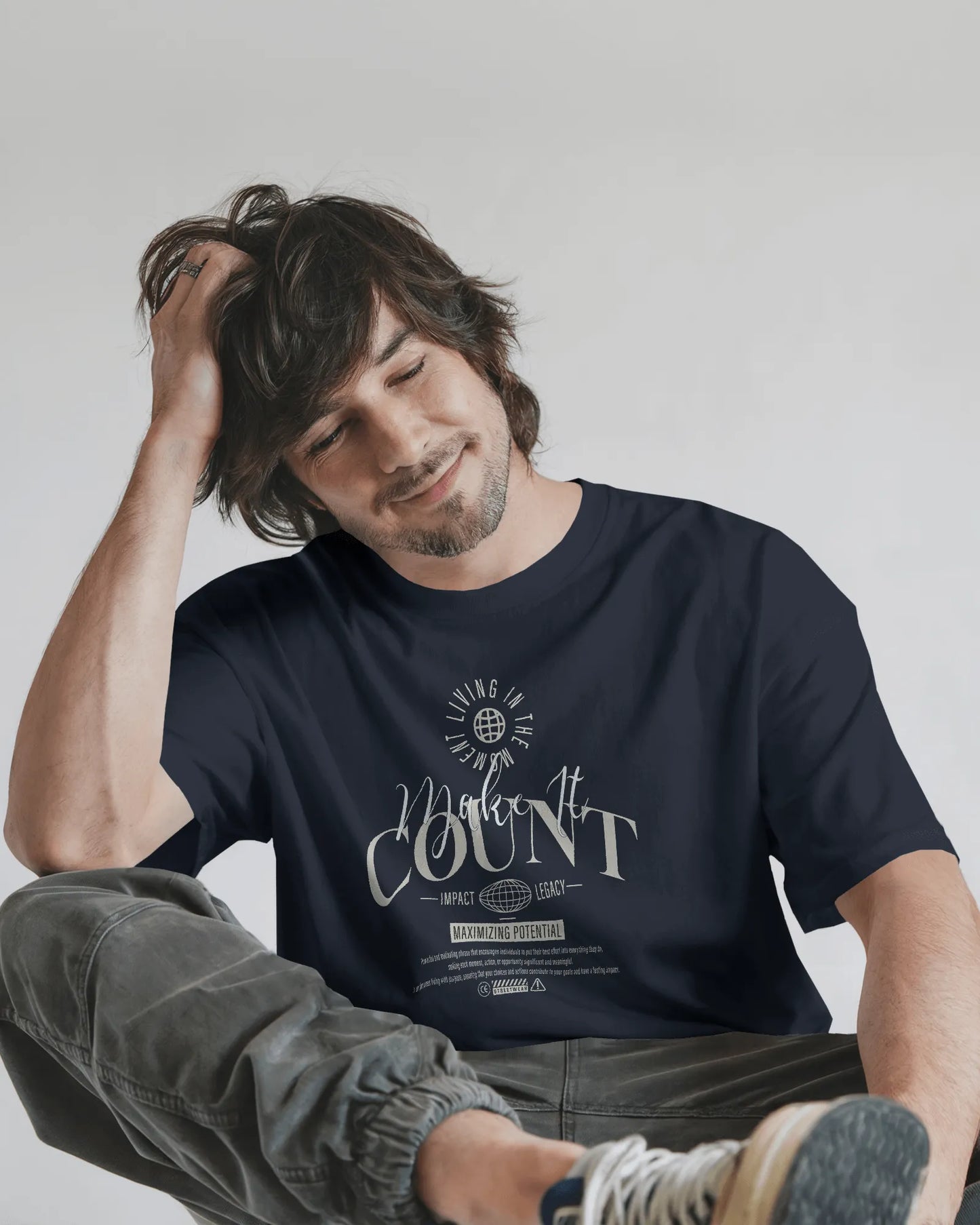 Make It Count | Men Round Neck T-Shirt