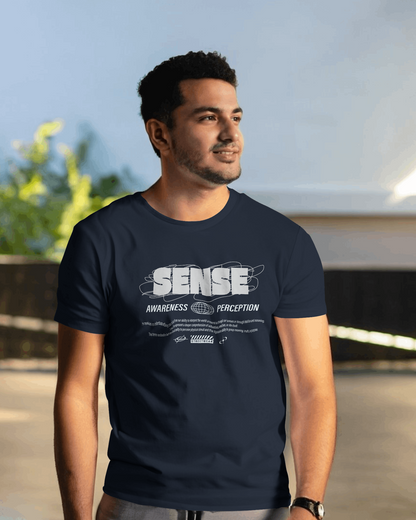 Sense Awareness Perceiption | Men Round Neck T-Shirt
