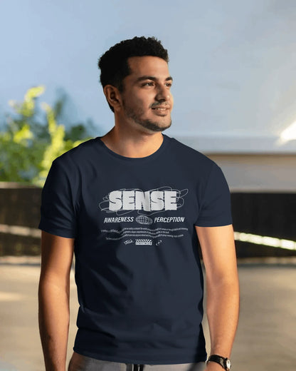 Sense Awareness Perceiption | Men Round Neck T-Shirt
