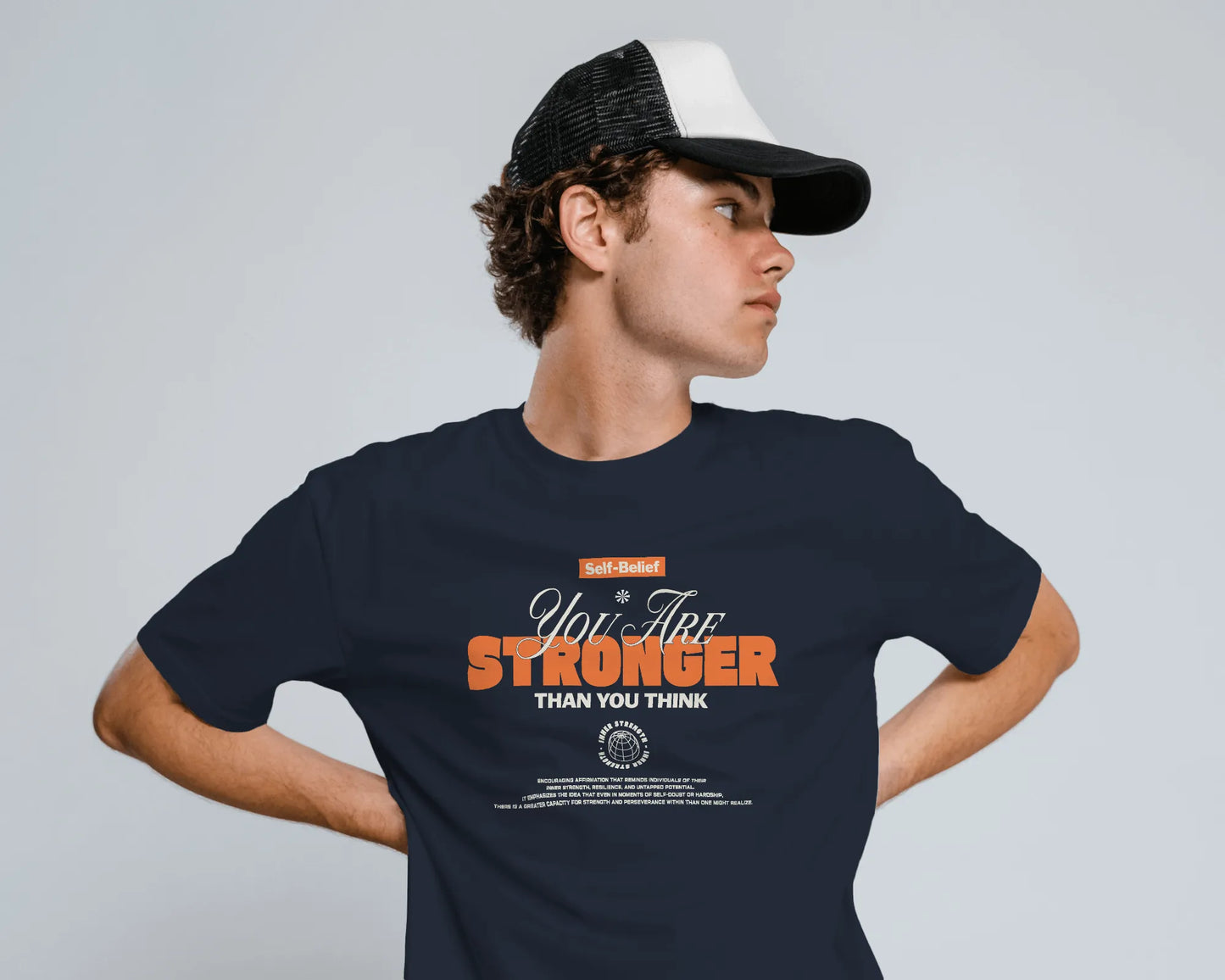 You Are Stronger Than You Think | Men Round Neck T-Shirt