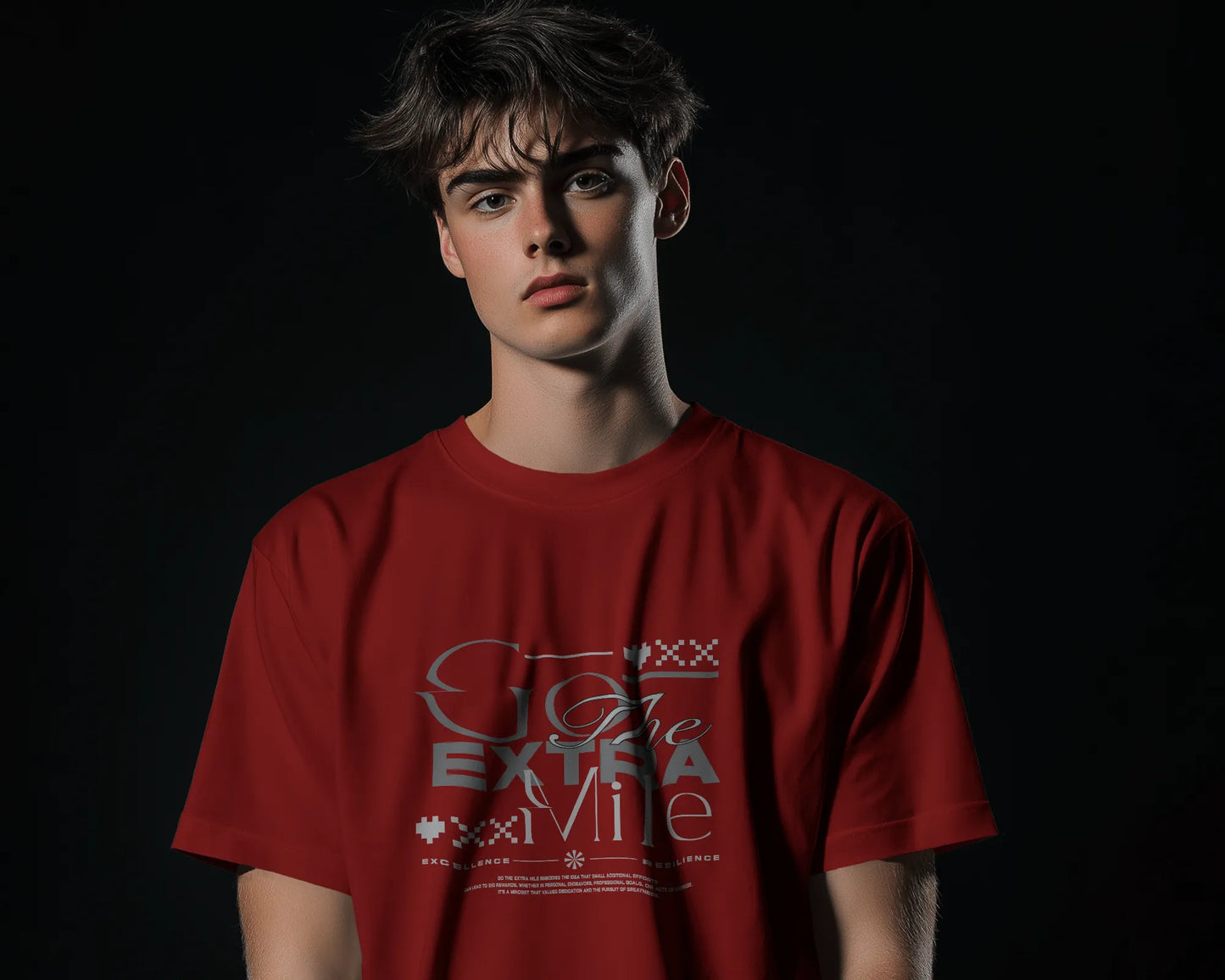 Go The Extra Mile | Men Round Neck T-Shirt