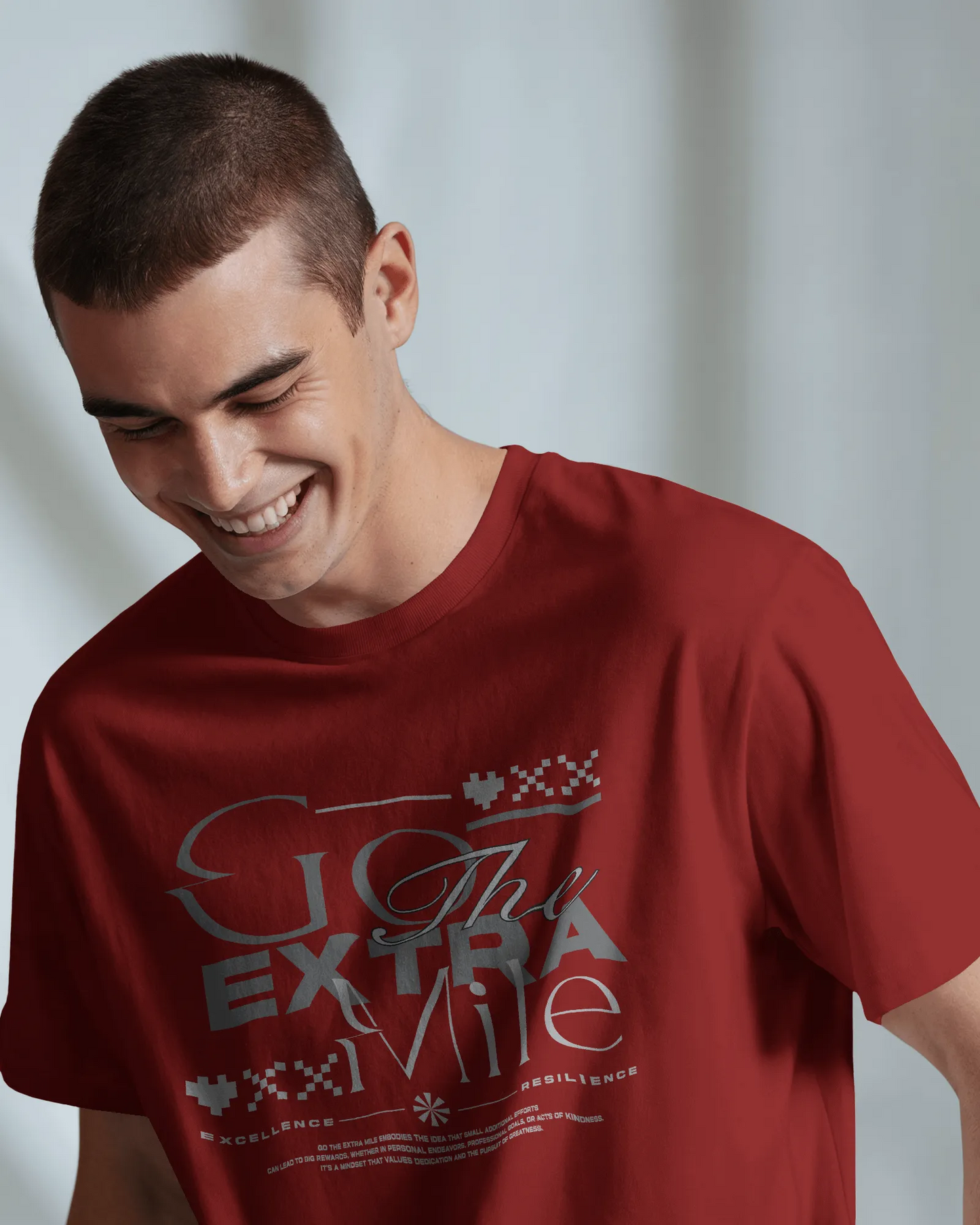 Go The Extra Mile | Men Round Neck T-Shirt