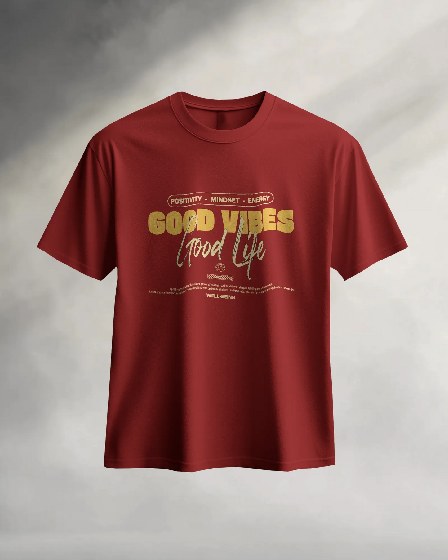 Good Vibes Good Life | Men Round Neck T-Shirt