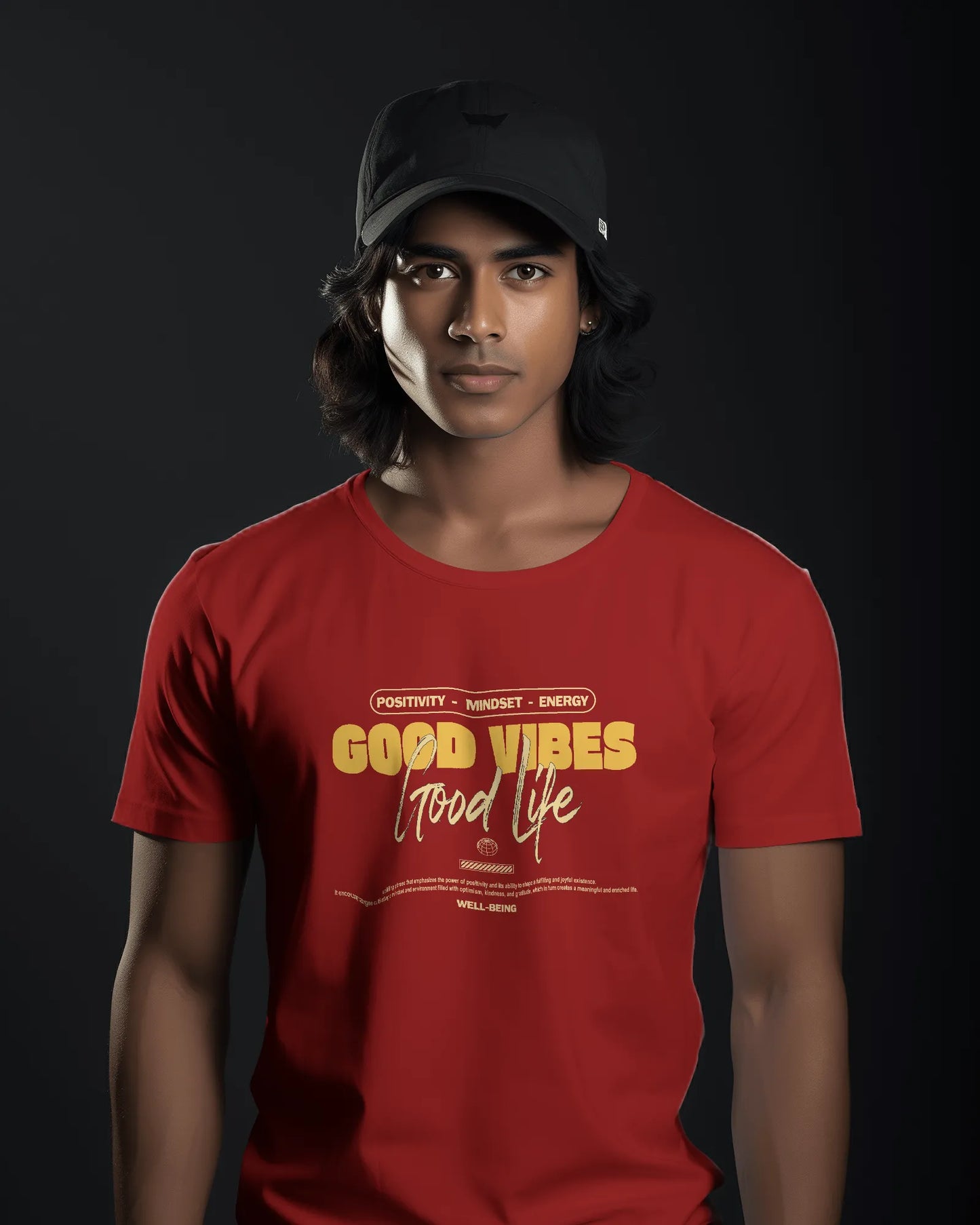 Good Vibes Good Life | Men Round Neck T-Shirt