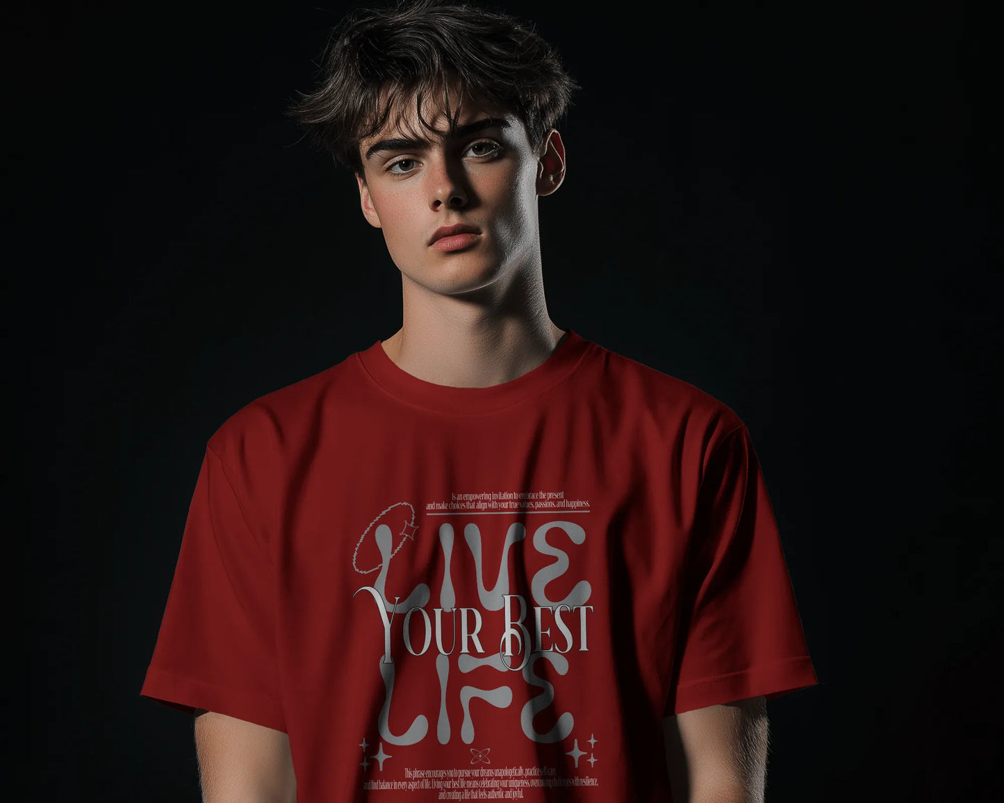 Live Your Best Life | Men Round Neck T-Shirt