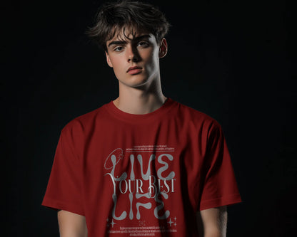 Live Your Best Life | Men Round Neck T-Shirt
