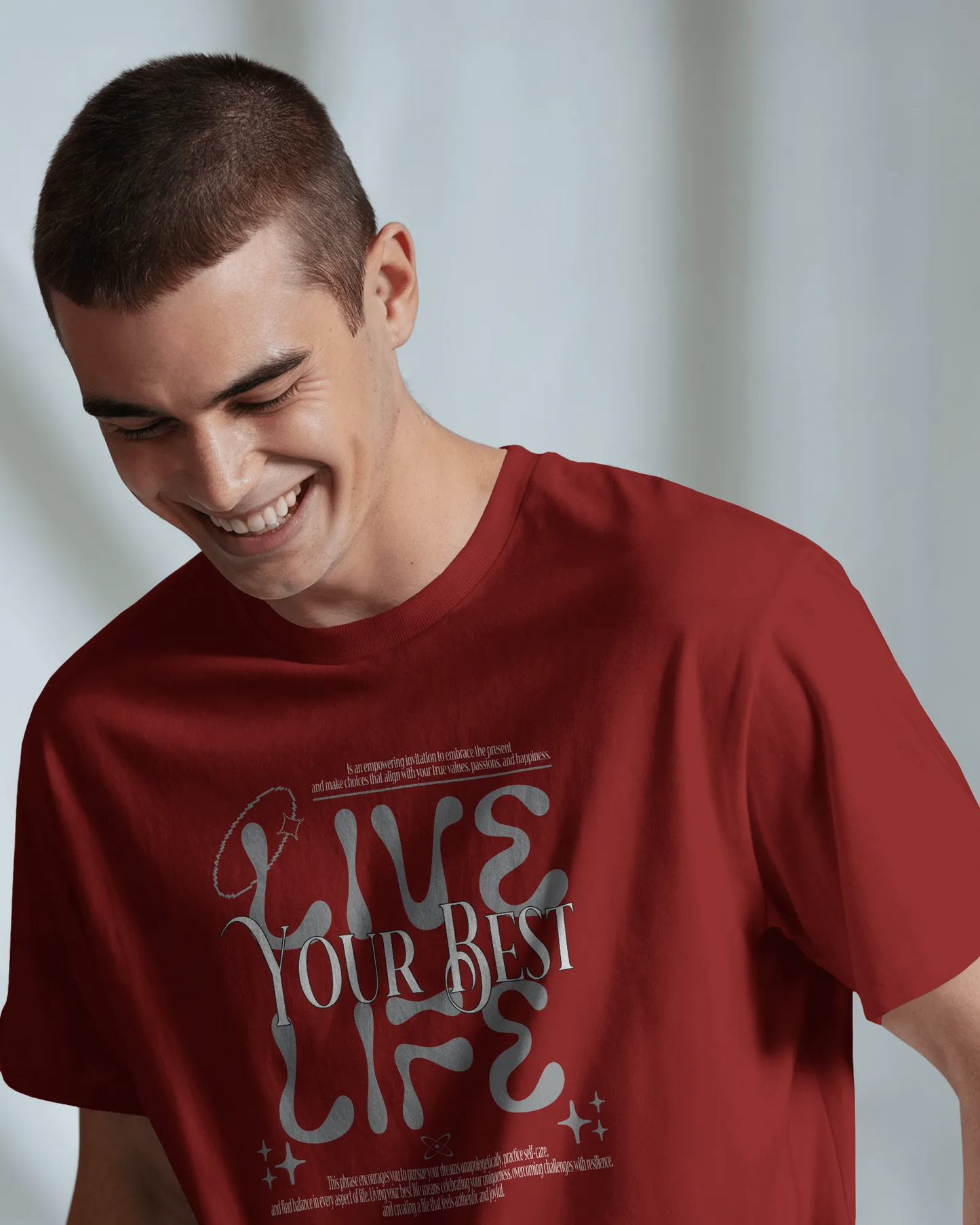 Live Your Best Life | Men Round Neck T-Shirt