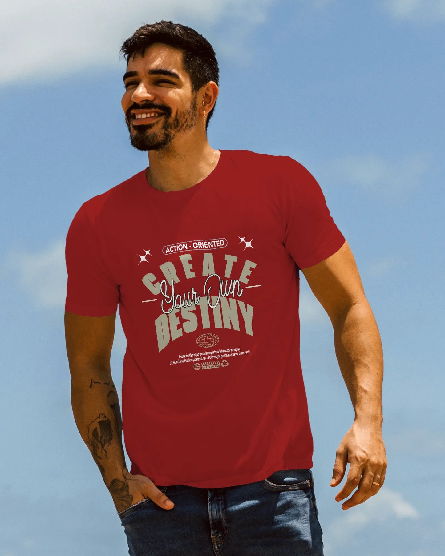 Create Your Own Destiny | Men Round Neck T-Shirt