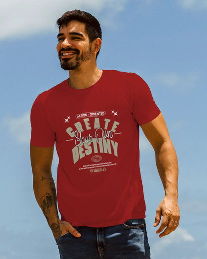 Create Your Own Destiny | Men Round Neck T-Shirt