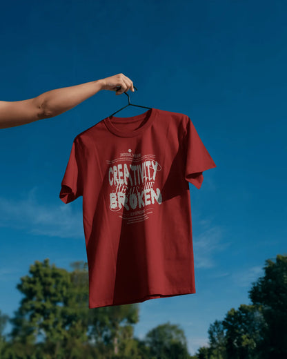 Creativity Heals the Broken | Men Round Neck T-Shirt