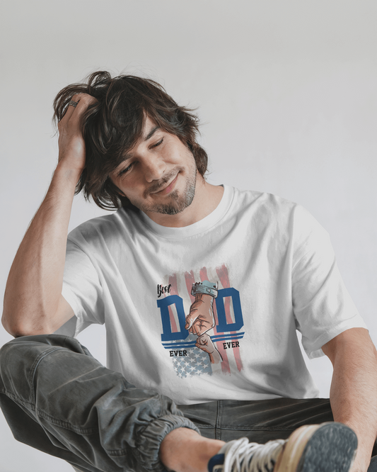 Best Dad Ever | Men Round Neck T-Shirt