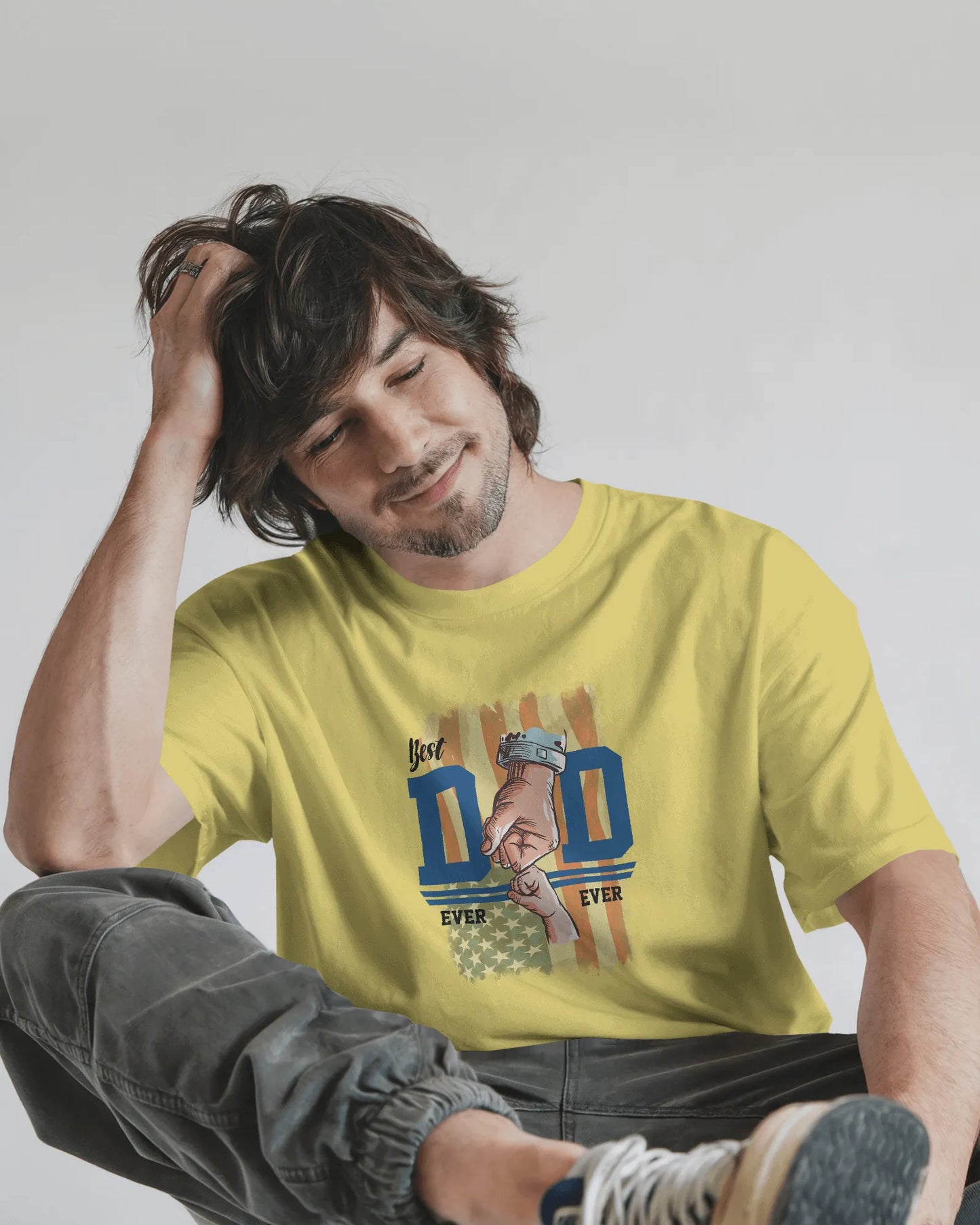 Best Dad Ever | Men Round Neck T-Shirt