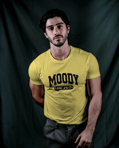 Moody Me 24/7 | Men Round Neck T-Shirt