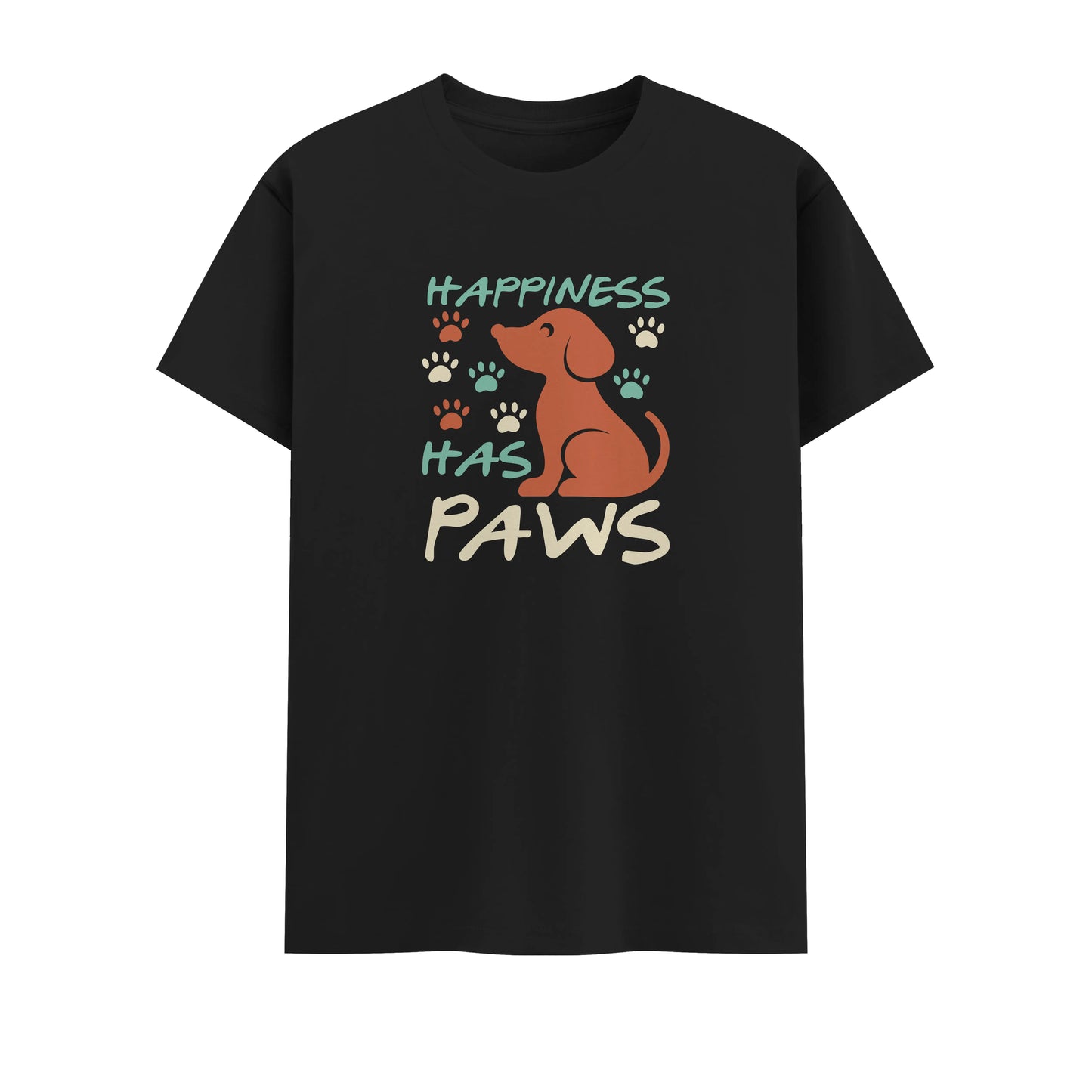 Happiness Has Paws | Unisex T-Shirt | Pet Lover