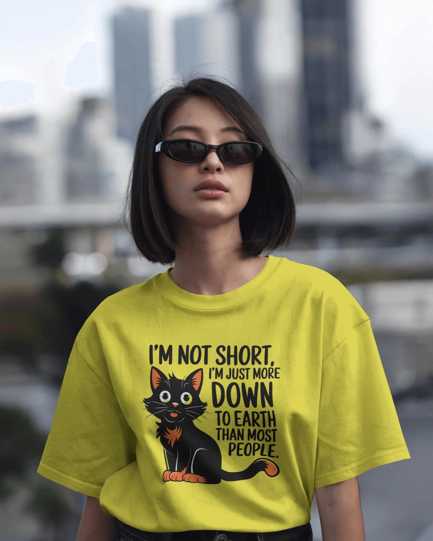 I'm Not Short i'm Just More Down To Earth Than Most People | Women T-Shirt | Pet Lover