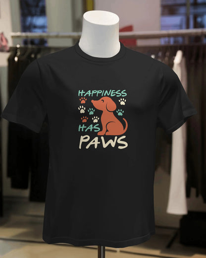 Happiness Has Paws | Unisex T-Shirt | Pet Lover