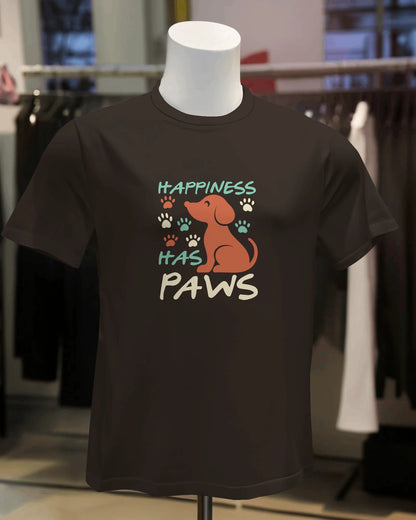 Happiness Has Paws | Unisex T-Shirt | Pet Lover