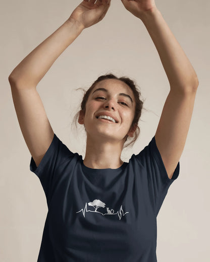 Cat And Tree | Unisex T-Shirt | Pet Lover