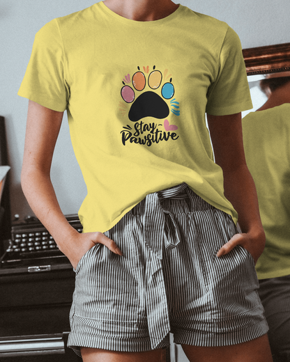 Stay Pawsitive | Women T-Shirt