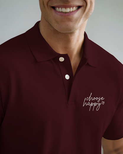 Choose Happy | Men's Polo