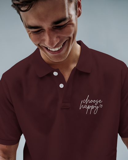 Choose Happy | Men's Polo
